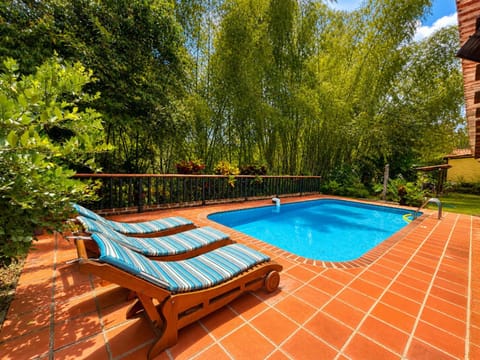 Patio, Garden, Pool view, Swimming pool, sunbed