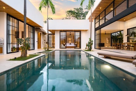 Patio, Pool view, Swimming pool, sunbed