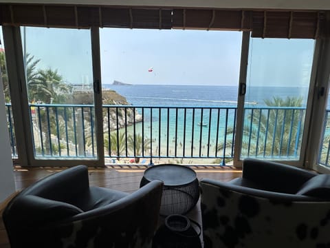 View (from property/room), Living room, Sea view