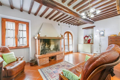 Living room, fireplace