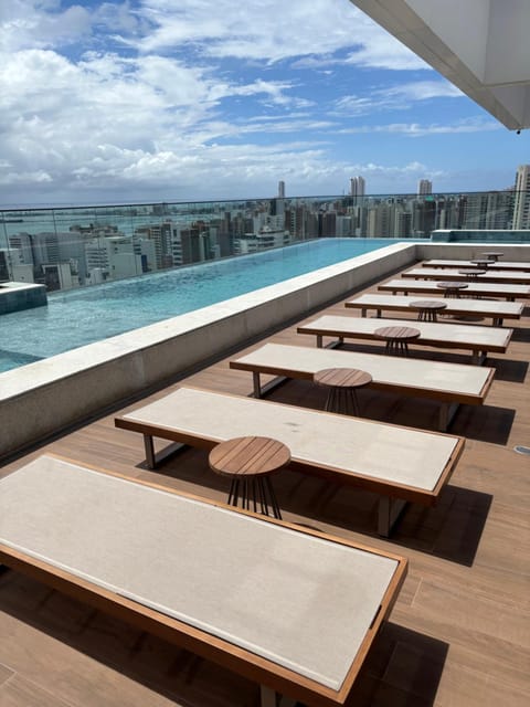 Pool view, sunbed