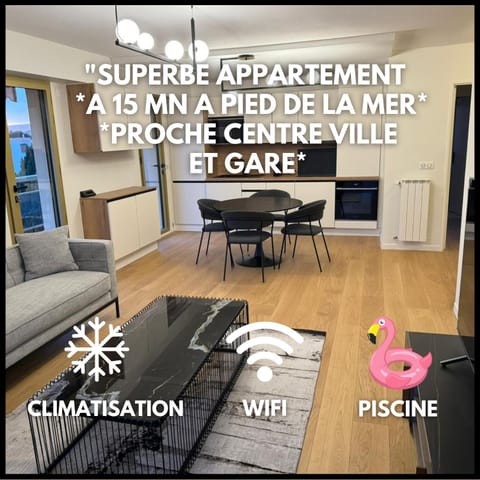 Living room, kitchen