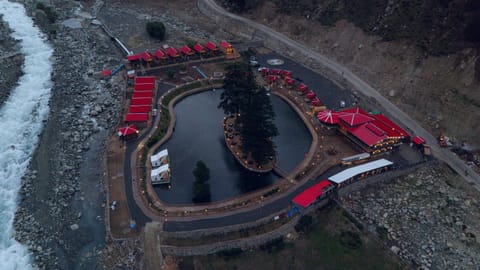 Neighbourhood, Natural landscape, Bird's eye view, Lake view, River view