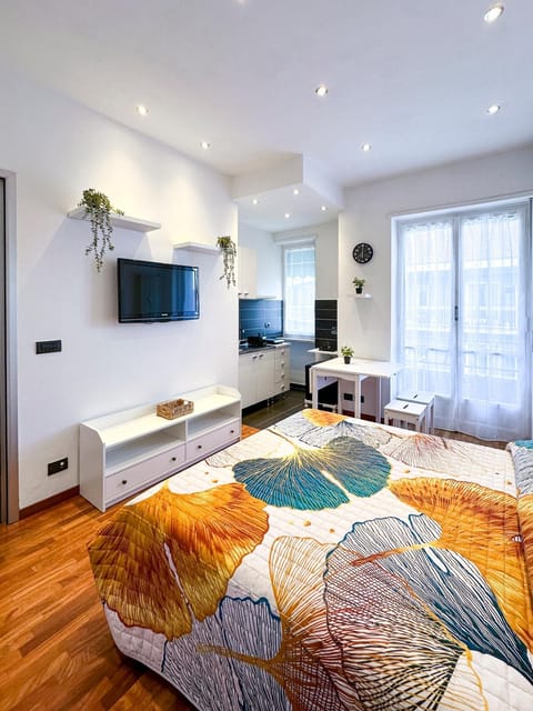Bed, TV and multimedia, Living room, Evening entertainment, Bedroom