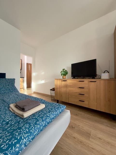 Bed, TV and multimedia, Photo of the whole room, Evening entertainment, Bedroom