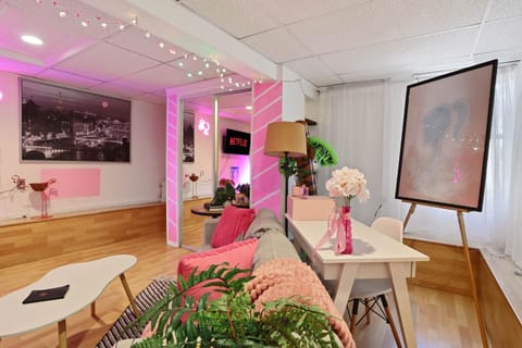 Barbiecore Dream Pad in Sacramento Apartment in Sacramento