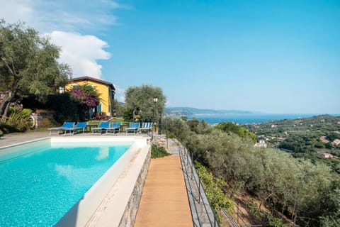 Natural landscape, Pool view, Sea view, Swimming pool, sunbed