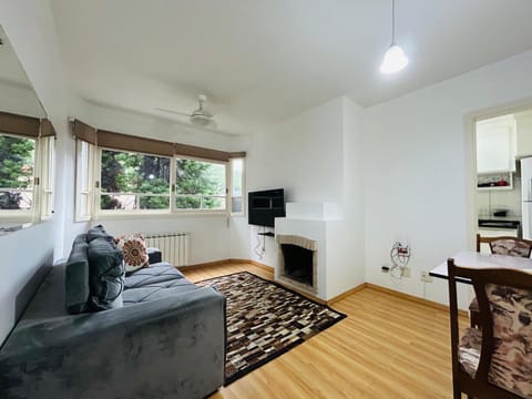 Living room, fireplace