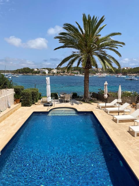Property building, Living room, Swimming pool