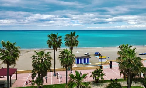 Beach, Sea view, sunbed