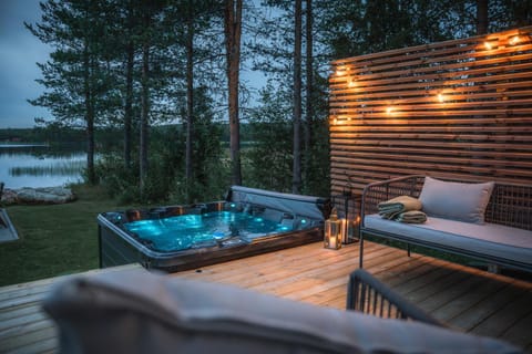 Patio, Natural landscape, Hot Tub, Lake view, Pool view, Swimming pool