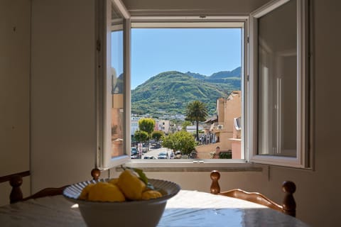 Day, Natural landscape, Living room, Seating area, Mountain view