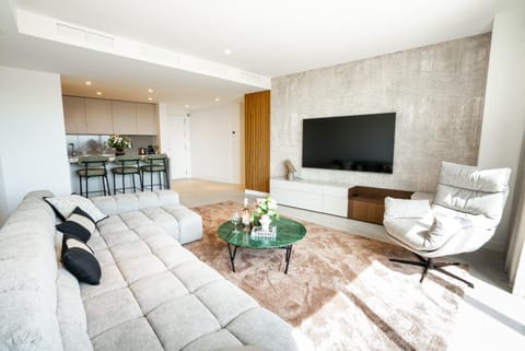 Living room, kitchen