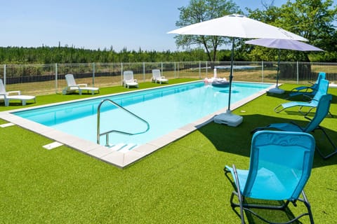 Property building, Living room, Swimming pool