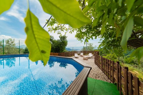 Natural landscape, Pool view, Swimming pool, sunbed