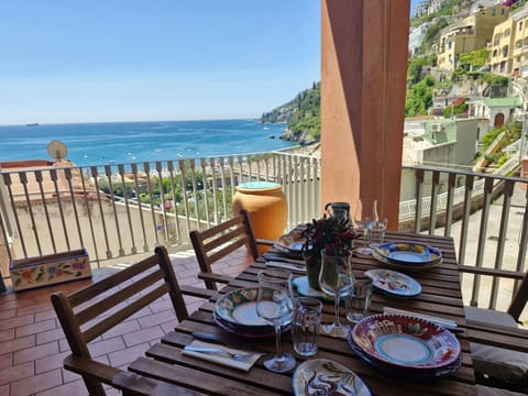 View (from property/room), Balcony/Terrace, Sea view, furniture