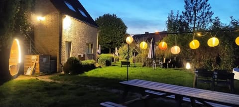 Night, Garden, Garden view