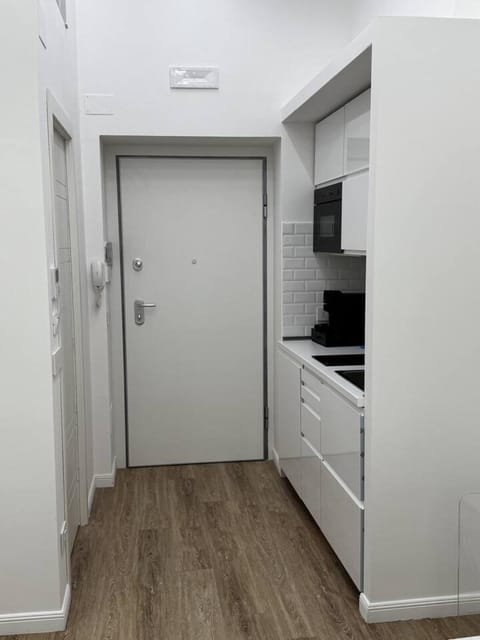 Kitchen or kitchenette, oven