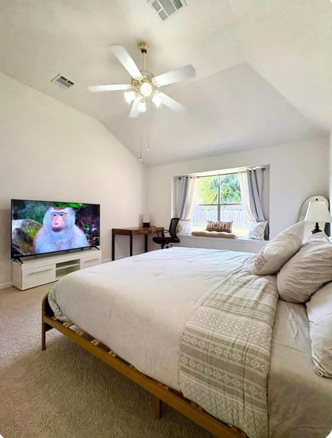 Bed, TV and multimedia, Bedroom