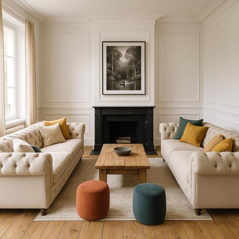 La Folie Giverny - Villa Premium - 3 Suites VIP - 8 Pièces 150M2- Centre Village - Maison privatisée -Jardin paysagé - Parking- Villa in Giverny