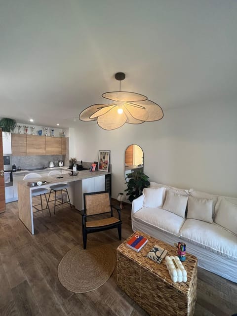 Living room, kitchen