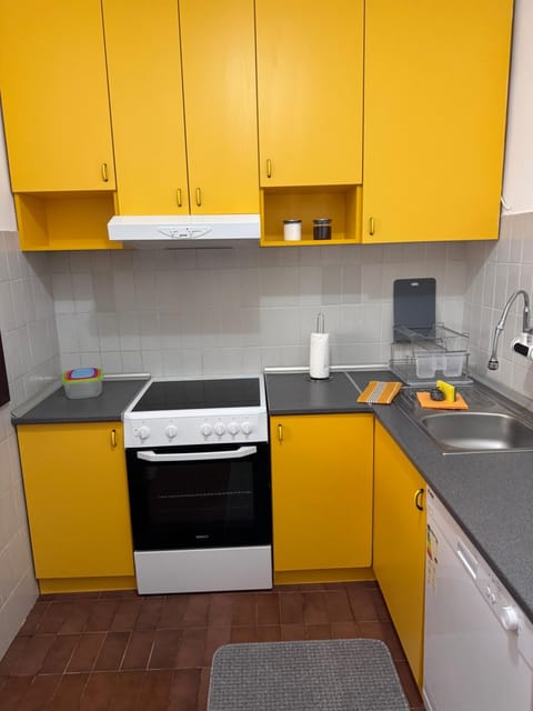 Kitchen or kitchenette, dishwasher