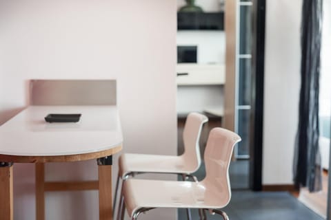 Living room, Seating area, Dining area