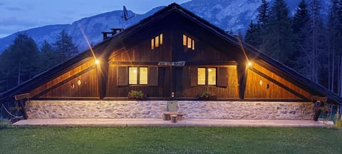 Property building, Night, Natural landscape, Mountain view