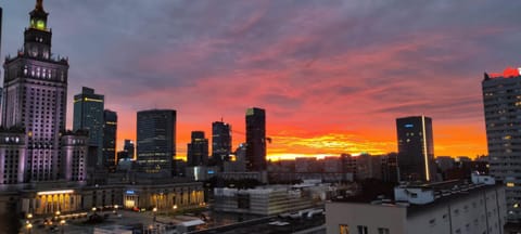 City view, Sunset