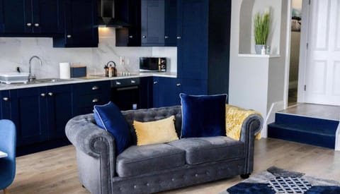 Living room, kitchen