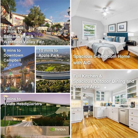 Santa Clara 5Br Home I Spacious backyard I Westfield House in Santa Clara