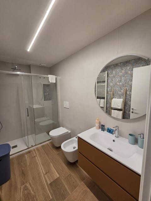 Shower, Toilet, Bathroom, bidet, towels