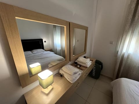 Bed, Photo of the whole room, Bedroom, towels, wardrobe