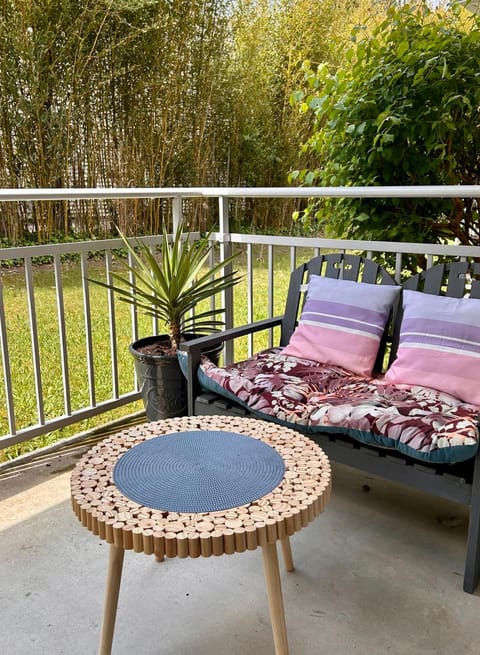 Patio, Day, Garden view