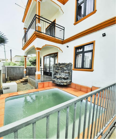 Property building, Day, Natural landscape, View (from property/room), Balcony/Terrace, Pool view, Swimming pool, sunbed