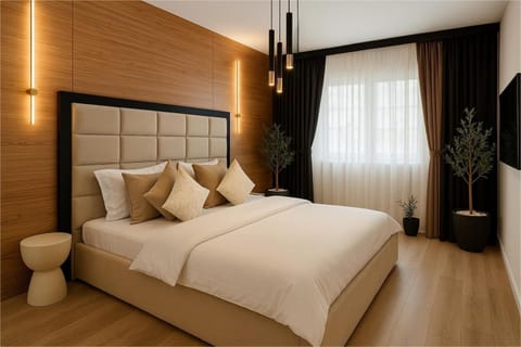 Bed, TV and multimedia, Balcony/Terrace, Photo of the whole room, Bedroom