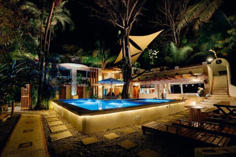 Night, Hot Tub, Pool view, Swimming pool