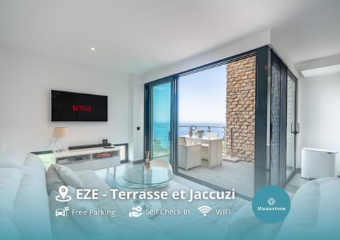 Natural landscape, TV and multimedia, Living room, Seating area, Sea view