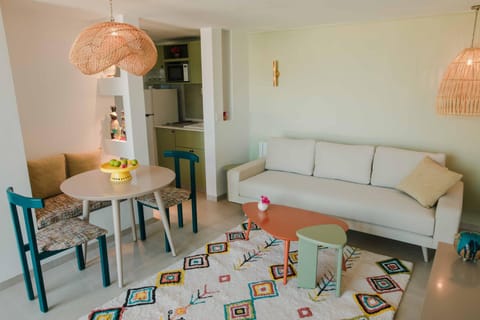 Kitchen or kitchenette, Living room, Dining area