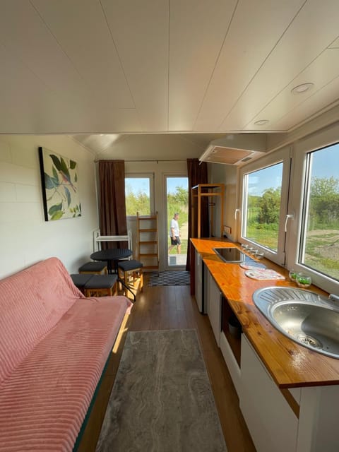 Kitchen or kitchenette, Living room, Dining area