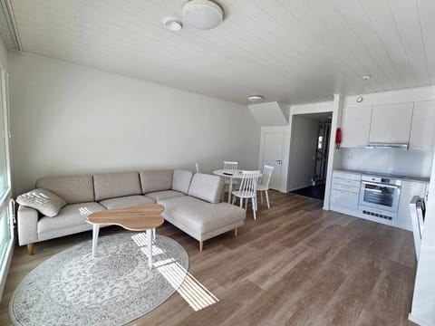 Kitchen or kitchenette, Living room, Seating area, Dining area, dishwasher