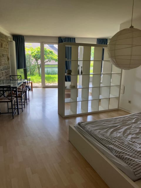 Bed, Balcony/Terrace, Living room, Photo of the whole room, Seating area, Bedroom