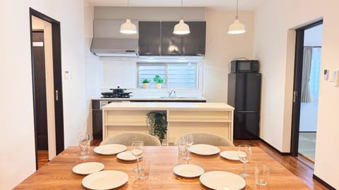 Kitchen or kitchenette, Living room, Dining area, microwave, stove, kitchen, kitchen
