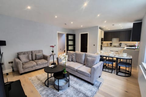Kitchen or kitchenette, Living room, Dining area