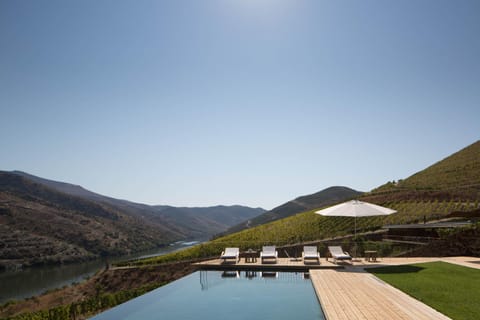Natural landscape, Mountain view, Pool view, River view, Swimming pool, sunbed