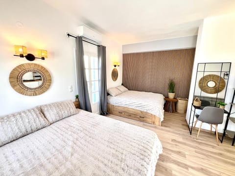 Property building, Living room, Bedroom