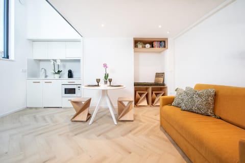 Kitchen or kitchenette, Living room, Dining area