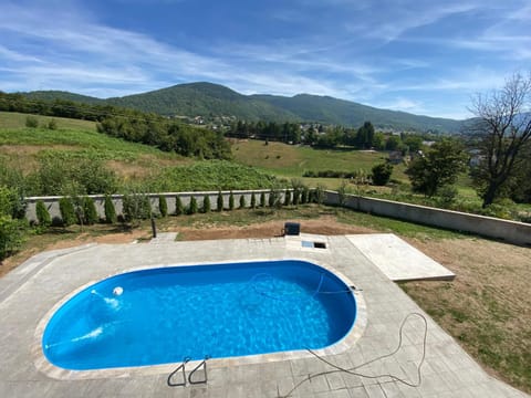 Natural landscape, Mountain view, Swimming pool