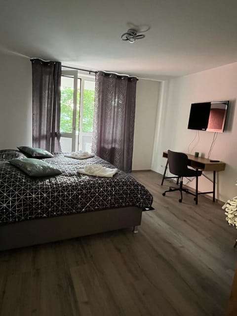 Bed, Living room, Photo of the whole room, Seating area