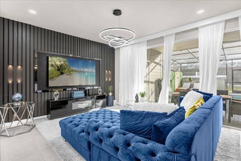 View (from property/room), Living room, Seating area, Pool view